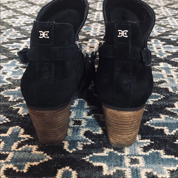 Sam Edelman black suede/leather bootie - Picture 4 of 6
